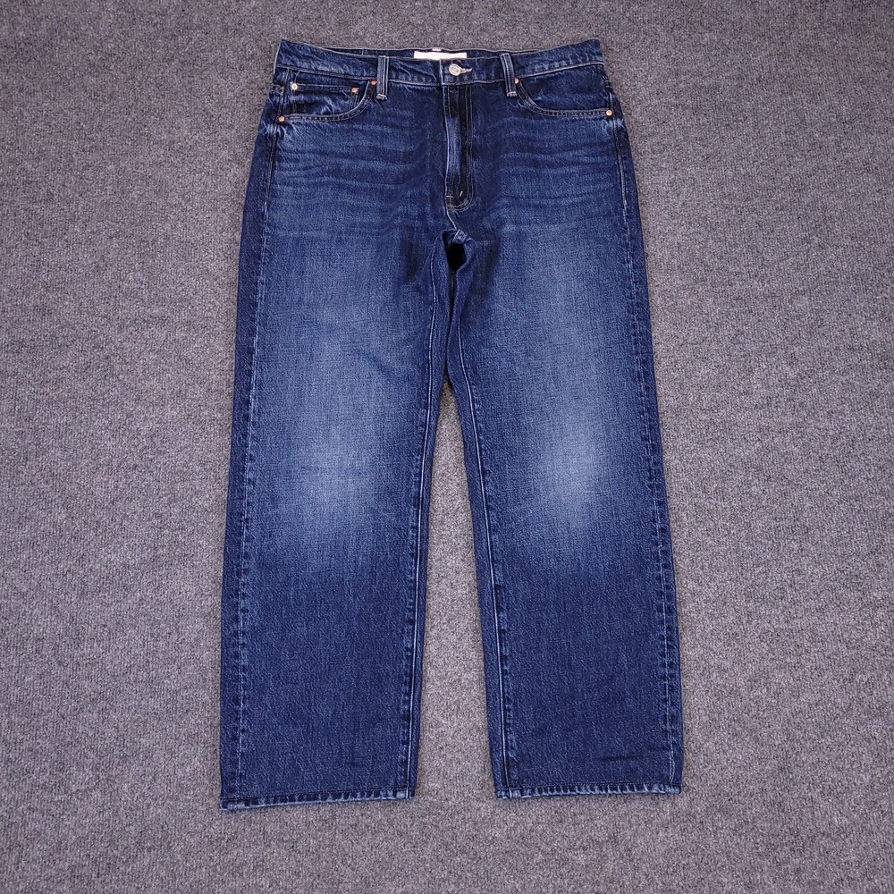 Mother Superior The Ditcher Zip Flood Wide 32x26 Actual Sz High Rise Stretch